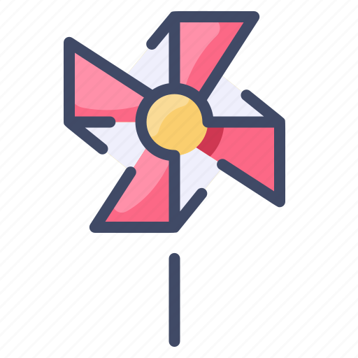 Childhood, paper, summer, toys, windmill icon - Download on Iconfinder