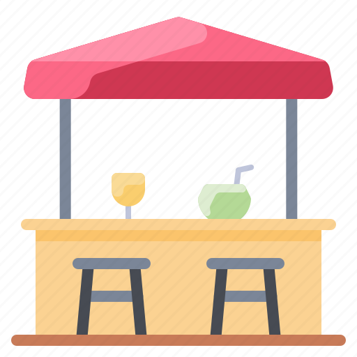 Bar, bartender, beach, drink, outdoor icon - Download on Iconfinder
