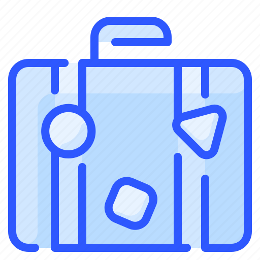 Bag, baggage, luggage, sticker, travel, vacation icon - Download on Iconfinder