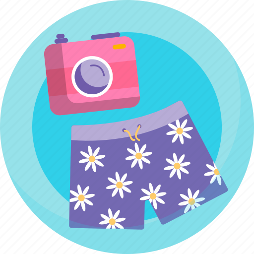 Summer, beach, swimsuit, camera icon - Download on Iconfinder