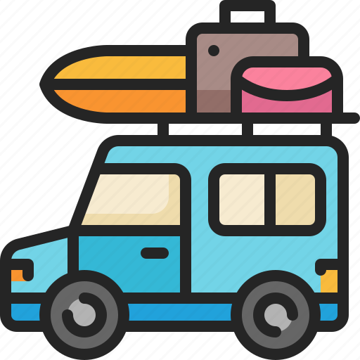 Car, vehicle, transportation, van, travel, caravan icon - Download on Iconfinder