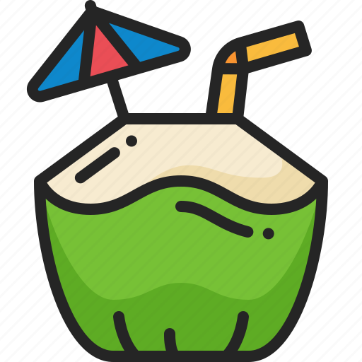 Coconut, drink, juice, summer, fruit, beverage icon - Download on Iconfinder
