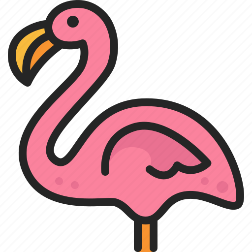 Flamingo, bird, animal, wildlife, zoo icon - Download on Iconfinder