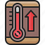 high, temperature, warm, thermometer, tool, hot, increase 