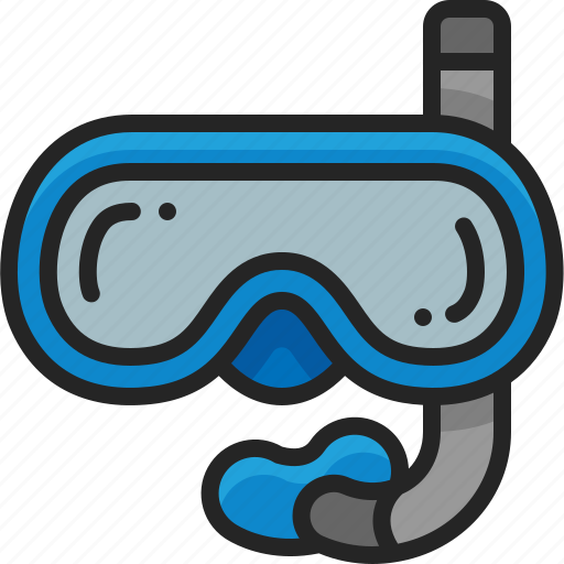 Snorkel, scuba, diving, mask, goggles, underwater icon - Download on Iconfinder