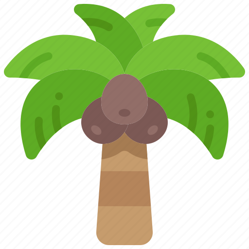 Coconut, tree, tropical, palm, plant, fruit icon - Download on Iconfinder