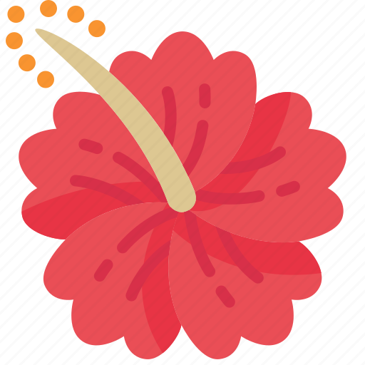 Hibiscus, flower, tropical, bloom, floral, petal icon - Download on Iconfinder