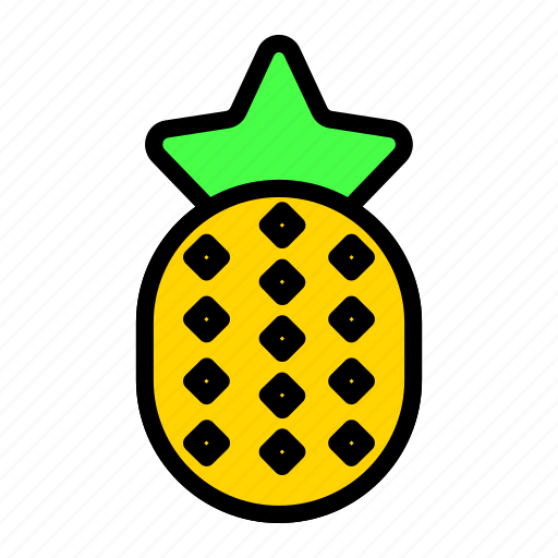 Pineapple, nature, fresh, green, suumer icon - Download on Iconfinder