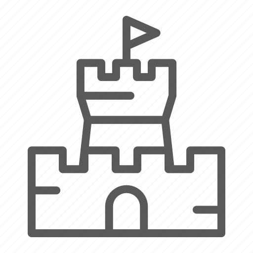 Sand, castle, beach, summer, kingdom, play icon - Download on Iconfinder