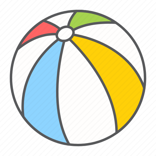 Beach, ball, toy, summer, rubber, beachball icon - Download on Iconfinder
