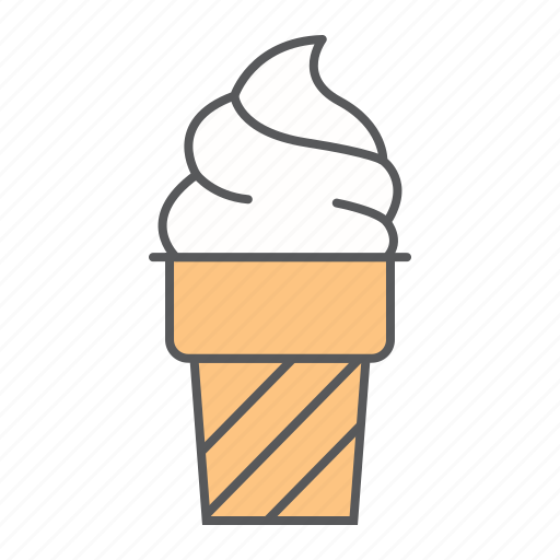 Ice, cream, cone, frozen, dessert, sweet, waffle icon - Download on Iconfinder
