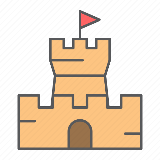 Sand, castle, beach, summer, kingdom, play icon - Download on Iconfinder