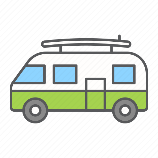 Surfer, van, summer, minivan, vehicle, hippie, car icon - Download on Iconfinder