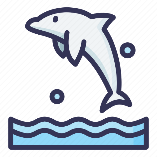 Dolphin, vacation, summer, traveling, recreation, holiday icon - Download on Iconfinder