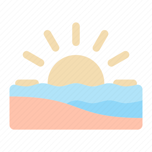 Sunset, vacation, summer, traveling, recreation, holiday icon - Download on Iconfinder