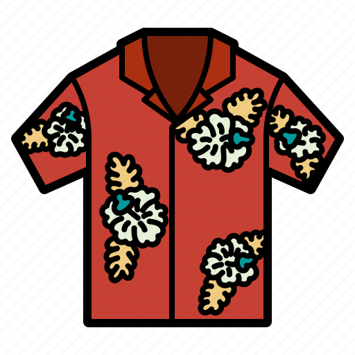 Clothes, hawaiian, shirt, fashion, garment, clothing, holidays icon - Download on Iconfinder