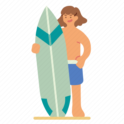 Surf, surfer, beach, surfing, hand, drawn, water icon - Download on Iconfinder