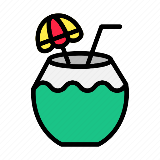 Summer, holiday, vacation, beach, coconut, fruit, tropical icon - Download on Iconfinder