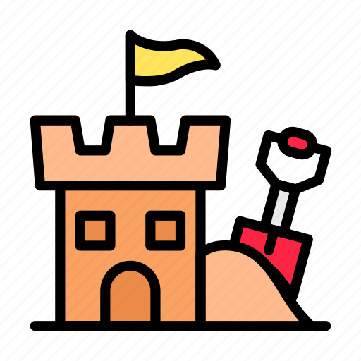 Summer, holiday, vacation, beach, sand, castle, scoop icon - Download on Iconfinder
