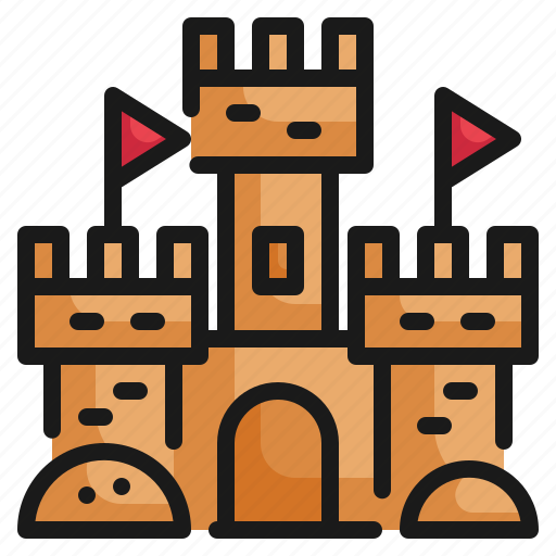 Sand, castle, beach, holiday, vacation, summer icon icon - Download on Iconfinder