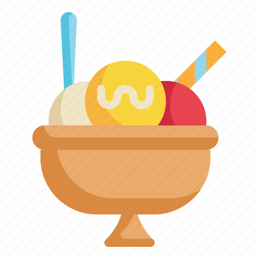 Bowl, icecream, sweet, candy, dessert, summer icon icon - Download on Iconfinder