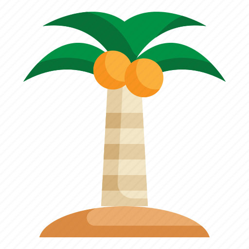 Coconut, palm, tree, beach, plant, summer icon icon - Download on Iconfinder
