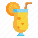 orange, juice, drink, beverage, summer icon