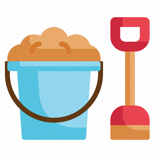Sand, bucket, beach, scoop, vacation, holiday, summer icon icon - Download on Iconfinder