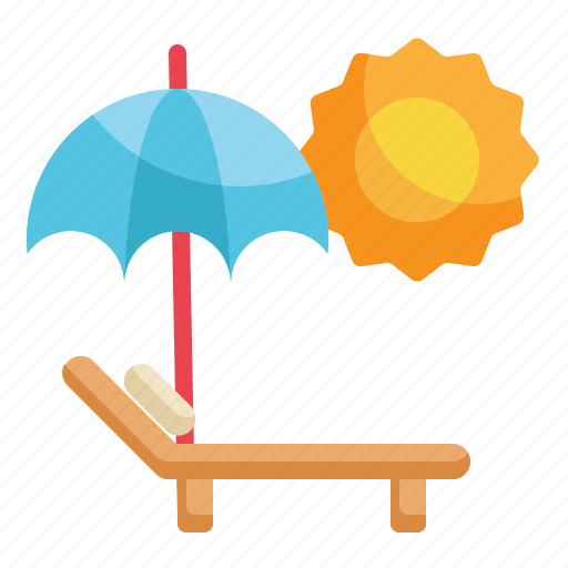 Beach, sun, bed, holiday, vacation, summer icon icon - Download on Iconfinder