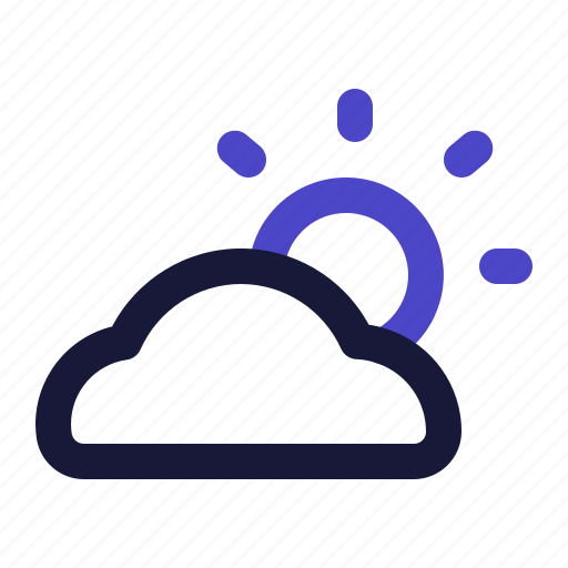 Sun, cloudy, climate, summer, cloud icon - Download on Iconfinder