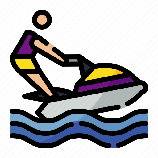 Summer, vacation, holiday, boat, sport, sea, ski icon - Download on Iconfinder