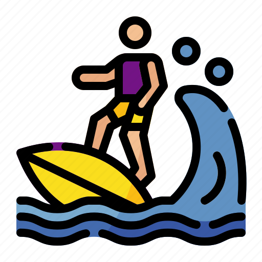 Summer, vacation, holiday, surfboard, surfing, surf, beach icon - Download on Iconfinder
