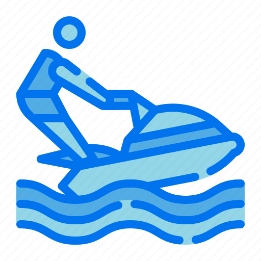 Summer, vacation, holiday, boat, sport, sea, ski icon - Download on Iconfinder