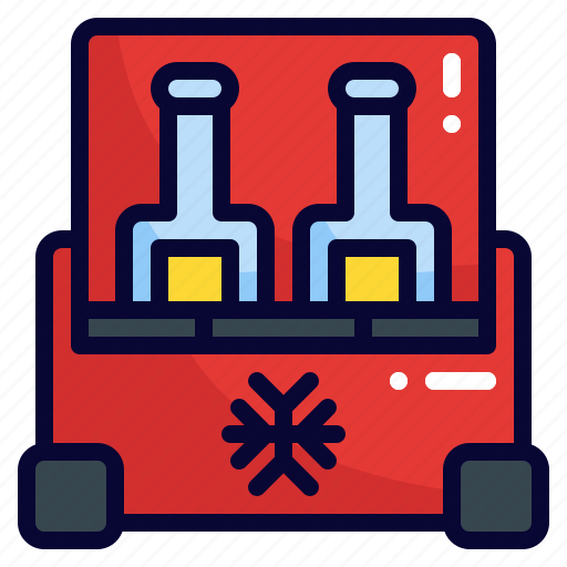 Portable fridge, cold, ice, summer, box, container, picnic icon - Download on Iconfinder