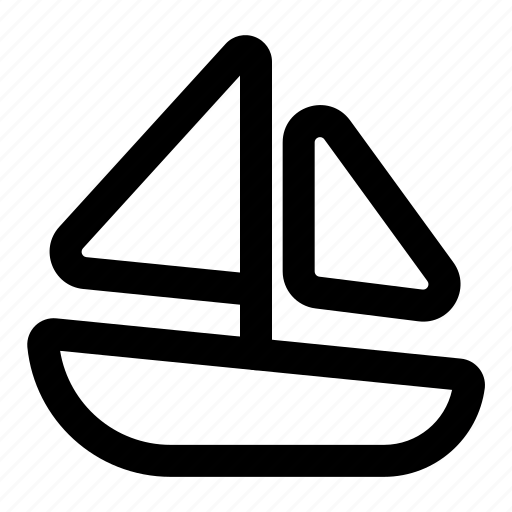 Sail, boat, sailboat, sailing, transport, boats, marine icon - Download on Iconfinder