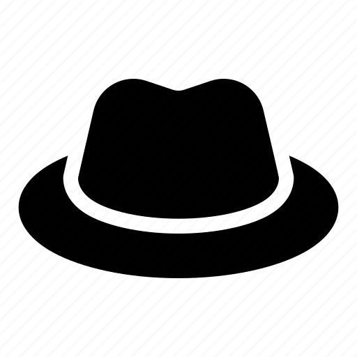 Glyph, fedora, hat, cap, accessory, fashion, vintage icon - Download on Iconfinder