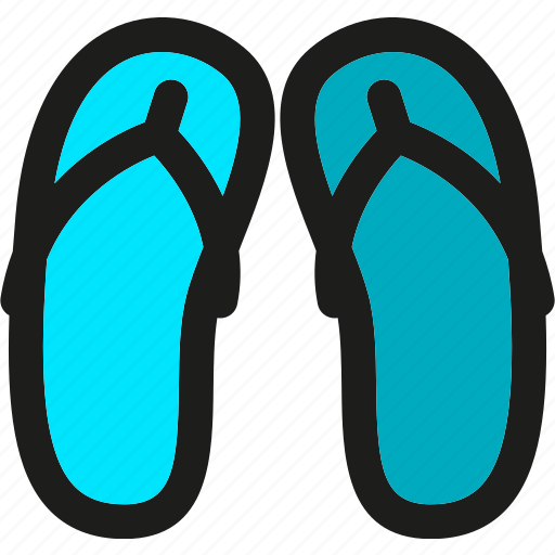 Flip, flop, beach, sandals, shoes, summer icon - Download on Iconfinder