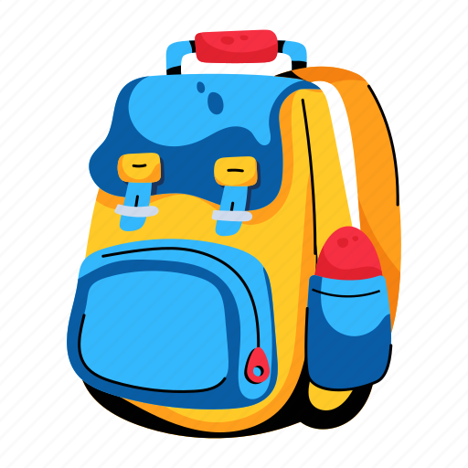 Knapsack, travel backpack, travelling bag, rucksack, haversack icon - Download on Iconfinder