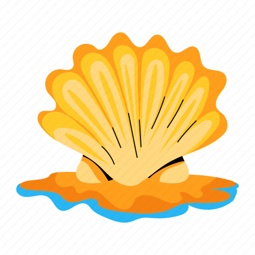 Seashell, beach shell, pearl shell, marine shell, clamshell icon - Download on Iconfinder