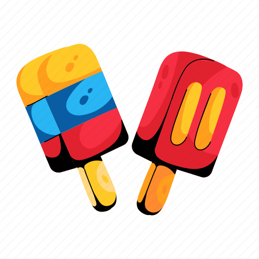Ice popsicles, ice candies, ice cream, ice pops, ice lollies icon - Download on Iconfinder
