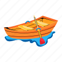 rowboat, paddle boat, wooden boat, boat, water transport