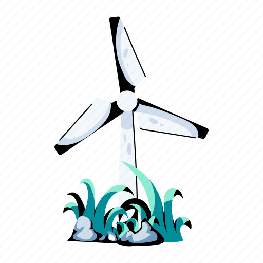 Windmill, wind turbine, wind power, wind generator, wind farm icon - Download on Iconfinder