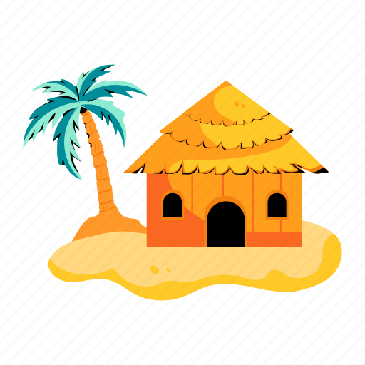 Beach castle, beach house, sand castle, sand house, beach fort icon - Download on Iconfinder