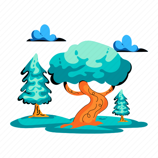 Forest view, forest scenery, nature view, nature scenery, forest icon - Download on Iconfinder