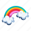rainbow, rainbow clouds, rainbow sky, optical phenomenon, rainbow spectrum 