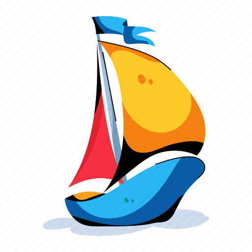 Boat, sailing boat, sailing ship, water transport, sailing yacht icon - Download on Iconfinder