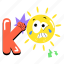 sun emoticon, ko word, summer day, sunny day, sunlight 
