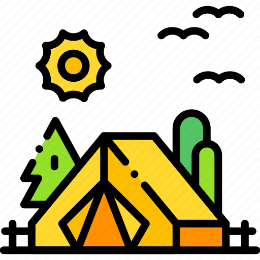 Camping, tent, travel, adventure, night, summer, camp icon - Download on Iconfinder