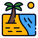 beach, sun, palm tree, sand, summer, vacation, holiday, island, holidays