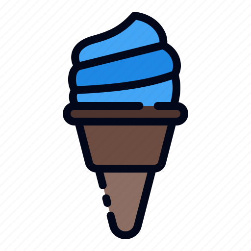 Ice cream, ice cream cone, cone, cones, food, food and restaurant, desert icon - Download on Iconfinder